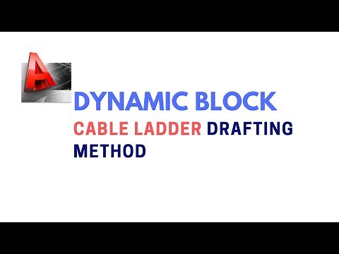 Autocad Dynamic Block Cable Ladder drafting method