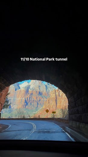 Is this the best National Park tunnel entrance?? 🥹 📍 Zion Mt Carmel Tunnel in Zion National Park If you’re new here, hi 👋🏼 my name is Zineb, I’m based in Salt Lake City, UT and I share about unique destinations, hidden gems and cool places out west & beyond, follow @zee.travel for more! | Zee travel