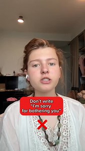 39K views · 2.9K reactions | Don’t write, “I’m sorry for bothering you” It’s unnecessary! #english #englishtips #business #businessenglish #email #emailwriting #한국 #영어공부 #ingilizceöğren #angielski #angličtina #تعلم_الانجليزية #تعلم_الانجليزية | Fluently Mey | Facebook
