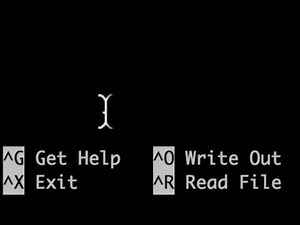 Linux - file edit (nano)