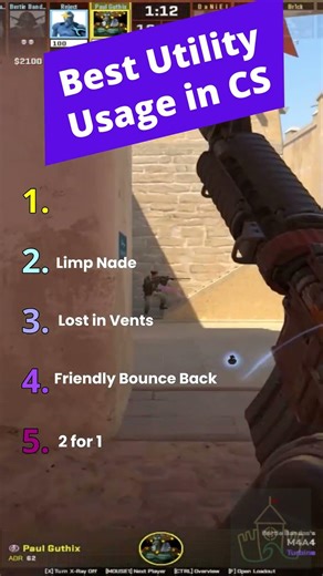 Best Utility Moments CS2 #cs2 #gaming #cs2memes #csgo #funnyclips