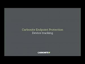 Carbonite Endpoint Device tracking