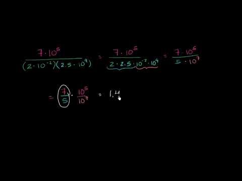 Πολλαπλασιασμός & διαίρεση με επιστημονικό συμβολισμό