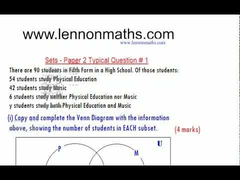 Sets - CXC CSEC Typical Past Paper Question #1