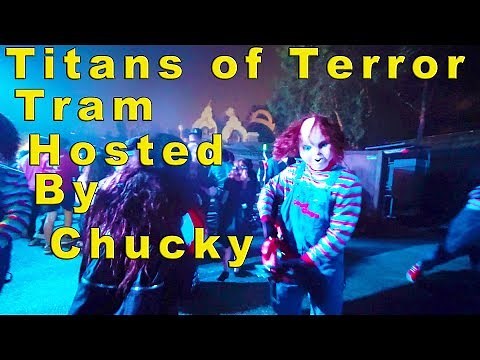 Titans of Terror Tram Hosted by Chucky - Halloween Horror Nights (Universal Studios Hollywood, CA)