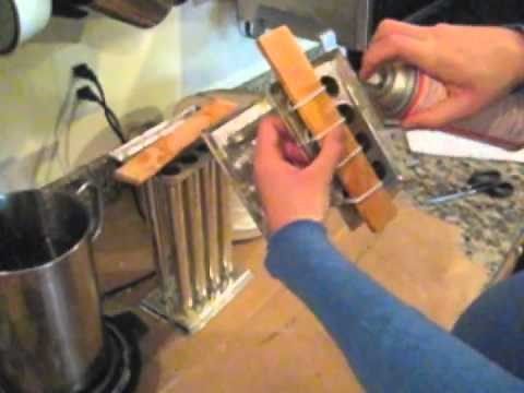 How to Thread a Tapered Beeswax Candle Mold