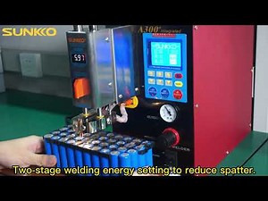 SUNKKO A300+ Pneumatic Transformer Battery Spot Welder Tutorial Video