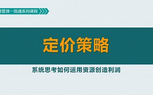 定价策略的分析与选择