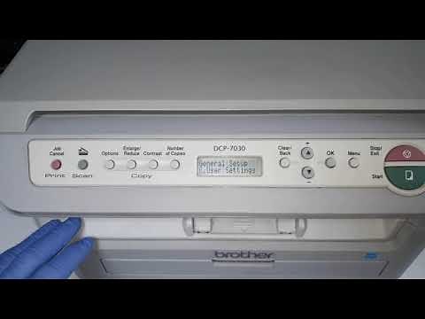 HOW TO RESET DRUM COUNTER ON BROTHER DCP-7030