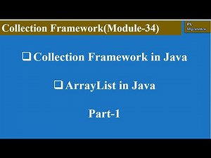 ArrayList in Java (Module-34)