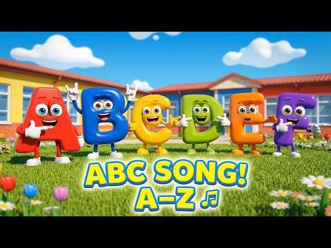 ABC Alphabet Song A–Z 🎵 Learn Letters with 3D Characters | ABC Song for Kids