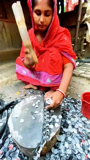 Beautiful woman makes washer from old bicycle tires #viral #foryou