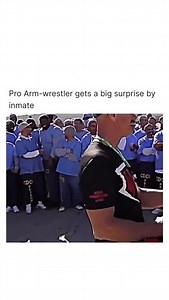 Spectacular on Instagram: "A professional arm wrestler faced an unexpected challenge during a friendly match with an inmate. What began as a casual strength test soon became an unforgettable moment, as the inmate displayed astonishing power, leaving everyone in the audience stunned."