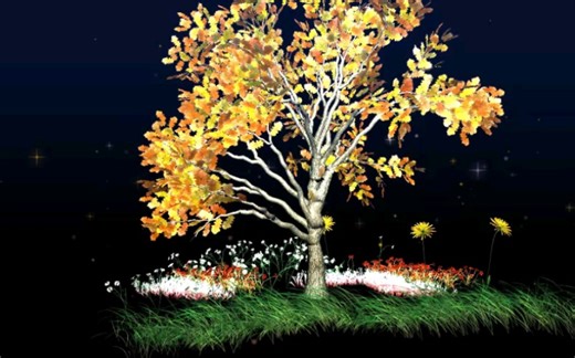 maya 地形地貌树木生长设计