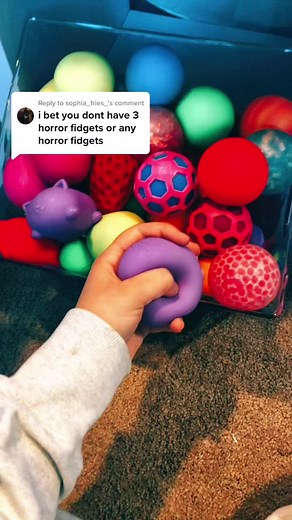 Exploring Colorful Fidget Toys in a Fun Setup