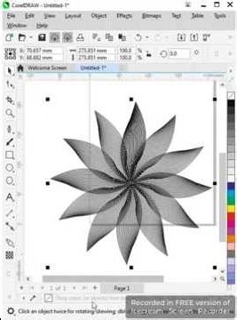 How to make flower in coreldraw coreldraw me flower kaise banaye #shorts #shortsfeed #youtubeshorts