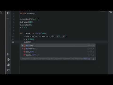 Floral Pattern from Circular Motion in Python | Generative Art with Turtle Graphics