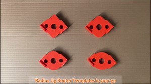 Radius Jig Router Templates Corner Radius Routing Templates Black, ABS+CNC high Hardness Processing Glue, Routing Rounded Corners Router Bit Templates, R5 R10 R15 R20 R25 R30 R35 R40