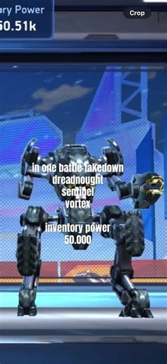 Bye dreadnought - sentinel - vortex #mecharena #shorts