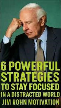 6 Powerful Strategies to StayFocused in a Distracted World | MY UNIVERSE Motivation