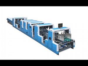 Automatic double pieces joint glue machine/automatic double corrugated paper folder gluer machine