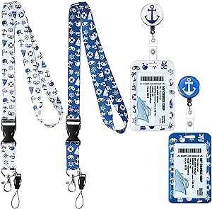 2 Pack Cruise Lanyards for Cruise Ship Cards, Cruise Lanyard with Id Badge Holder, Retractable Lanyard for Ship Cards Badges