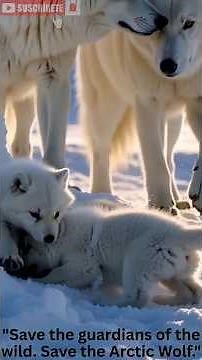 “Arctic Wolf: The Ghost of the Frozen North 🐺❄️”