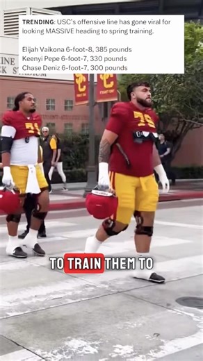 USC is recruiting the biggest humans possible! #shorts #usc #football