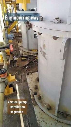 vertical pump sole plate installation and G3 grout pouring.