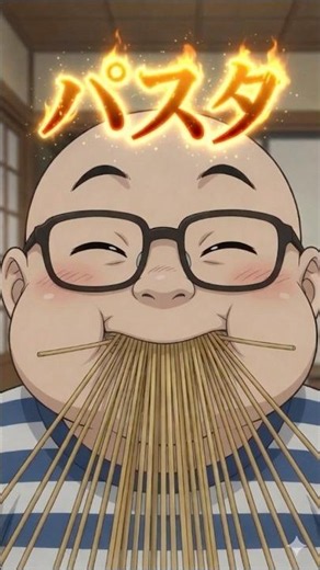 生のパスタを食べ続けたら、お腹の中が大変なことに…！？🤣💥 #Shorts #ショートフィード #三秦豚饅頭