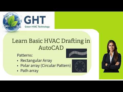 Learn Patterns or array in AutoCAD : Rectangular array, Polar array (Circular pattern), Path Array