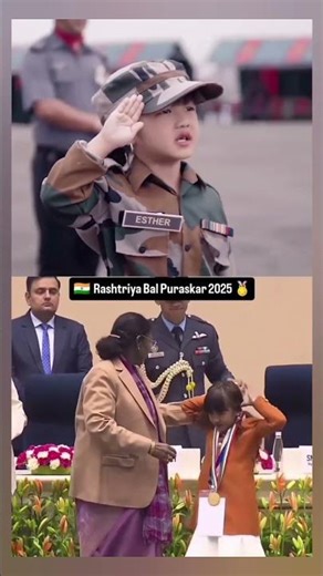 “Little Child Sings National Anthem 🇮🇳 | Receives Bal Puraskar from President 🏆”
