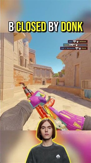 When donk decides to close B site... 🔒 #cs2 #faceit #donk #cs2highlights