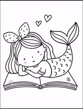 Ausmalbilder mit Meerjungfrauen zum Ausdrucken für Kinder, niedliches Kawaii-Meerjungfrauen-Malbuch, einfache Ausmalbilder für Kleinkinder, Aktivitätsblätter für den Vorschulbereich. - Etsy.de