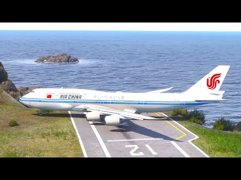 “Air China 747 Heavy Blast-Off from Dangerous Coastal Runway!”