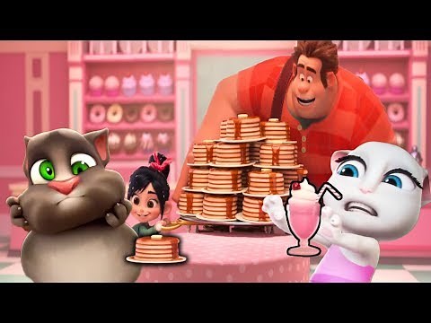 Pancake Milkshake VS talking TOM talking ANGELA [ UPDATED ]
