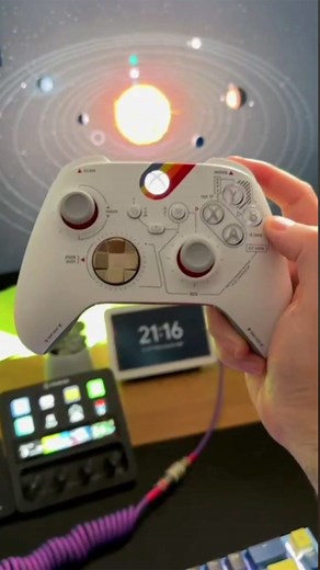 More transparent tech! Starfield custom Xbox controller let’s you see inside the impulse triggers #starfield #xbox #gaming #controller #transparent | The Verge