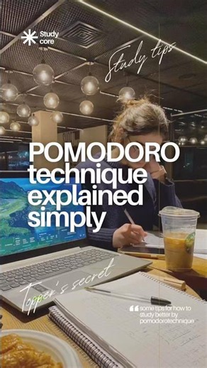 Pomodoro technique explained simply 📚❤️