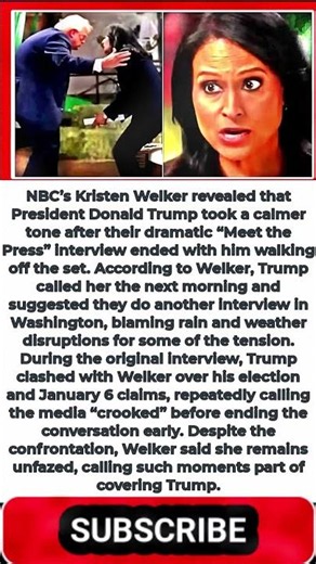 Kristen Welker Reveals What Trump Told Her After the ‘Meet The Press’ Meltdown