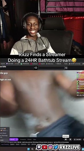 Rxzz Finds a Streamer Doring a 24HR Bathtub Stream🤣