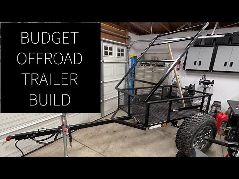 Budget Overland Trailer Build Pt1 - DIY Tongue, Axle, and Wheels Install