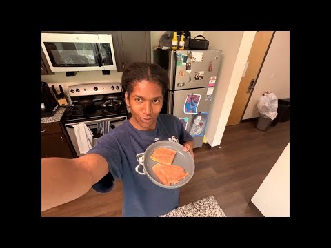 Productive stream: cooking salmon 🍣 + wash day 💆🏾