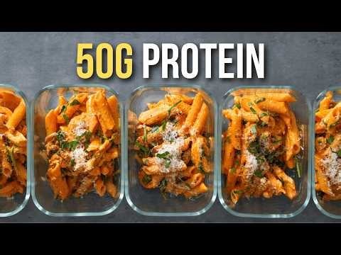 50g Protein Creamy Chicken Pasta That Actually Reheats Perfectly