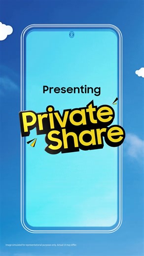 Take control of your privacy with Private Share and share your files securely. What’s private, should remain absolutely private! #AwesomeIsForEveryone #GalaxyA #Samsung | Samsung