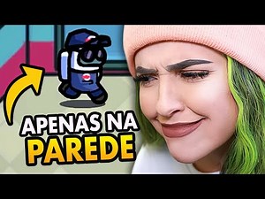 Joguei AMONG US Apenas Andando na Parede! *muito difícil*