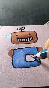 how to draw a cute robot