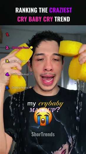 Ranking The Best cry baby cry trend moments 😭🍼 #shorts #crybaby #trend #viral