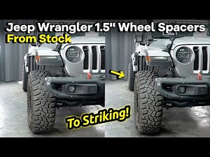 1.5-inch Jeep Wrangler Wheel Spacers Before And After - BONOSS 2023/2024 Jeep Wrangler Accessories
