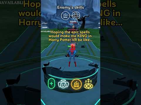 Flexing too hard in Harry Potter VR be like… #quest2 #oculus #vr #vrgaming #gaming #warofwizards