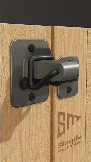Simple Idea for Automatic Door Latch 02 - simple lock mechanism